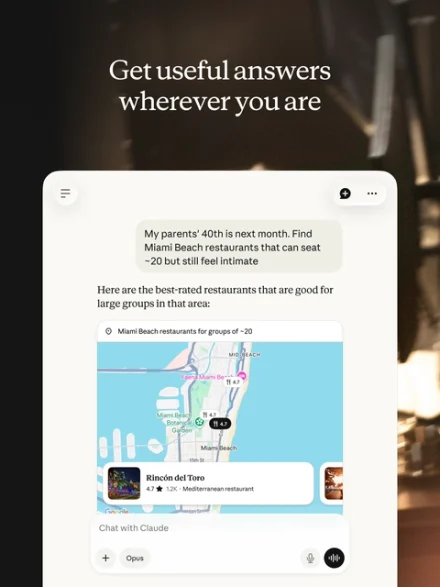 Claude reference layout for iPad
