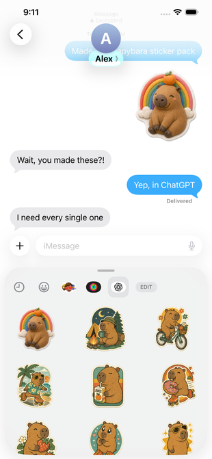 ChatGPT · iMessage screenshot preview