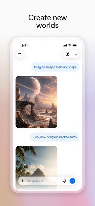 ChatGPT · iPhone 6.5-inch screenshot preview