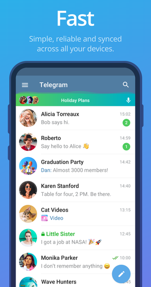 Telegram · Google Play phone screenshot preview
