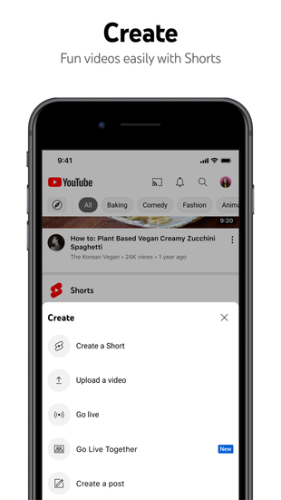 YouTube · iPhone screenshot preview